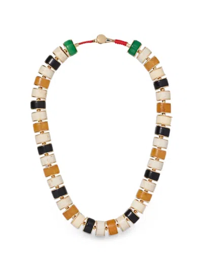 Roxanne Assoulin Stone Slice Necklace In Multi