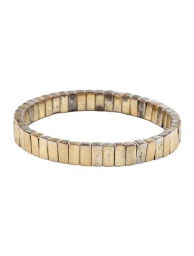 Pre-owned Roxanne Assoulin Stretch Bead Bracelet, 6.75" In Multi