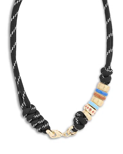 Roxanne Assoulin Super Size Happy Cord Necklace, 14 In Black