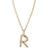 Roxanne Assoulin The Big Puffy Initial Pendant Necklace In Brown