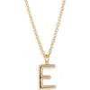 Roxanne Assoulin The Big Puffy Initial Pendant Necklace In Brown