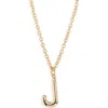 Roxanne Assoulin The Big Puffy Initial Pendant Necklace In Brown
