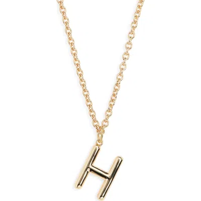 Roxanne Assoulin The Big Puffy Initial Pendant Necklace In Brown