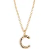 Roxanne Assoulin The Big Puffy Initial Pendant Necklace In Burgundy