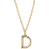 Roxanne Assoulin The Big Puffy Initial Pendant Necklace In Black