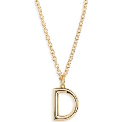Roxanne Assoulin The Big Puffy Initial Pendant Necklace In Black