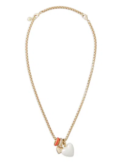 Roxanne Assoulin The Box Chain Heart-charm Necklace In White