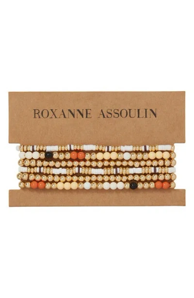 Roxanne Assoulin The Calm Bunch Set Of 6 Beaded Stretch Bracelets