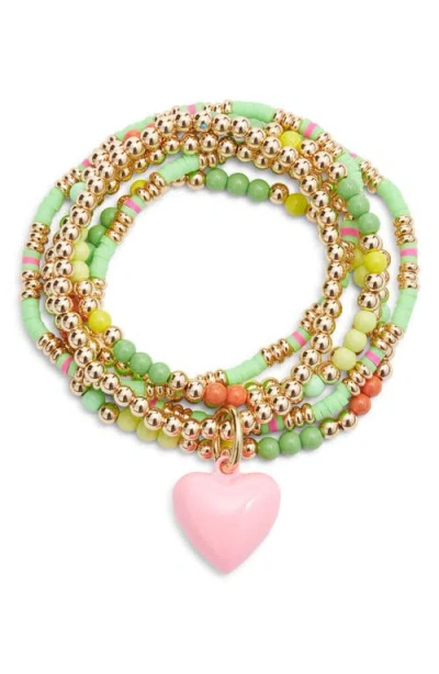 Roxanne Assoulin The Charm Healing Bunch Set Of 6 Beaded Stretch Bracelets In Multi