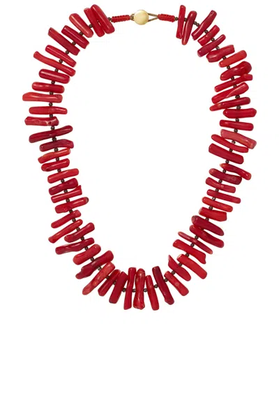 Roxanne Assoulin The Coral Branch Necklace In Red