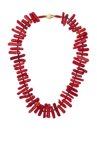 Roxanne Assoulin The Coral Branch Necklace In Red