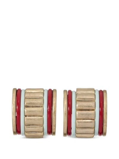 Roxanne Assoulin The Crimp Chubbies Earrings In Gold