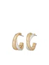 Roxanne Assoulin Two-tone Double Cobra Small Hoop Earrings