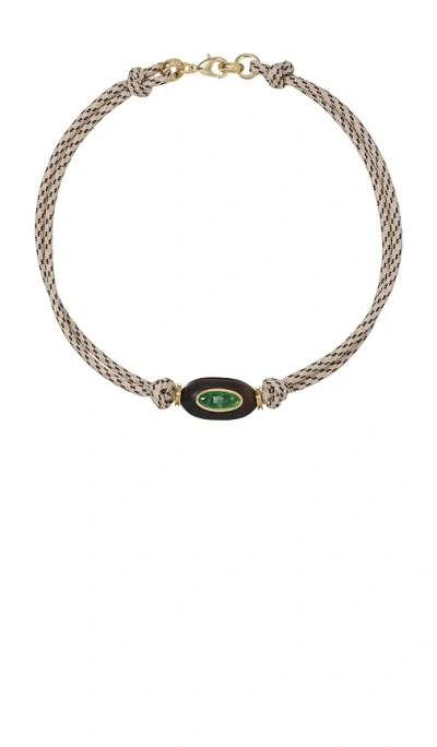 Roxanne Assoulin The Driftwood Collar Necklace In Brown & Off White