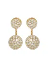 Roxanne Assoulin The Floating Pavé Ball Earrings In Gold