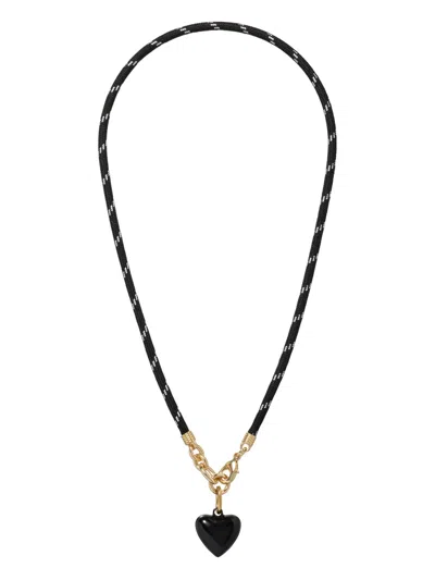 Roxanne Assoulin The Happy Cord Charm Necklace In Black