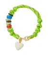 Roxanne Assoulin The Happy Cord Heart-charm Beaded Bracelet