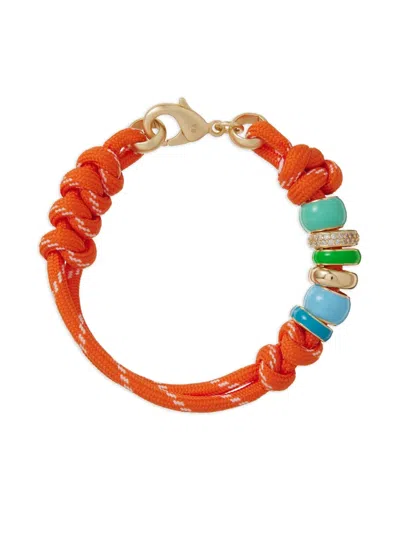 Roxanne Assoulin The Happy Cord Knotted Bracelet In Orange