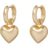 Roxanne Assoulin The Itsy Bitsy Heart-charm Hoop Earrings