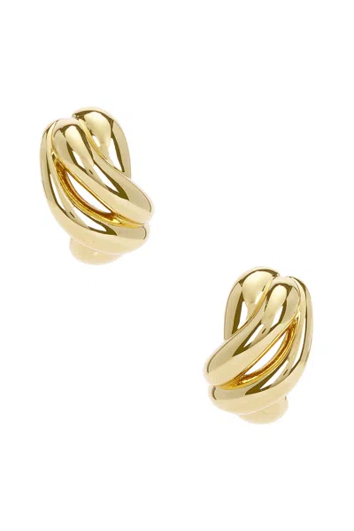 Roxanne Assoulin The Knot Earrings In Shiny Gold