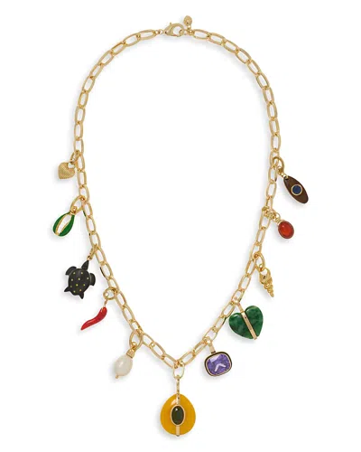 Roxanne Assoulin Tiny Treasures Charm Necklace In Gold
