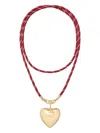 Roxanne Assoulin The Long Happy Cord Charm Necklace In Red