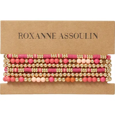 Roxanne Assoulin The Love Bunch Set Of 6 Beaded Stretch Bracelets