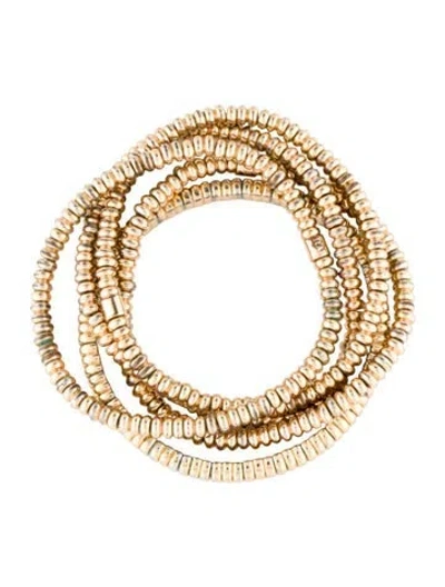 Pre-owned Roxanne Assoulin The Luxe Bunch Bracelet Set, 6.5" In Multi