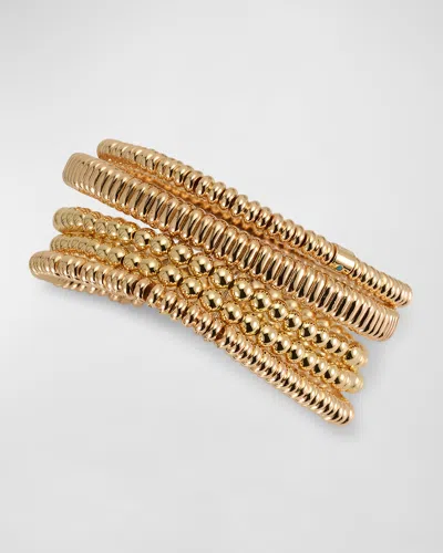 Roxanne Assoulin The Luxe Bunch Bracelets, Set Of 5 In Gold