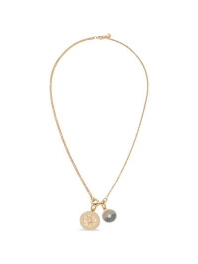 Roxanne Assoulin The Medallion Charm Necklace In Gold