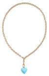 Roxanne Assoulin The Mini Happy Heart Pendant Necklace In Gold
