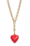 Roxanne Assoulin The Mini Happy Heart Pendant Necklace In Gold