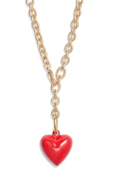 Roxanne Assoulin The Mini Happy Heart Pendant Necklace In Gold