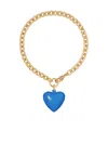 Roxanne Assoulin The Mini Puffy Heart Bracelet In Gold