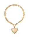 Roxanne Assoulin The Mini Puffy Heart Bracelet In Gold