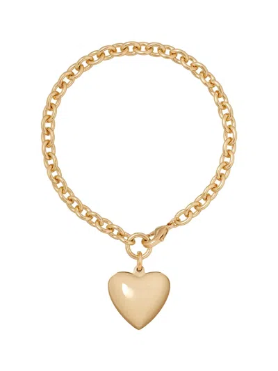 Roxanne Assoulin The Mini Puffy Heart Bracelet In Gold