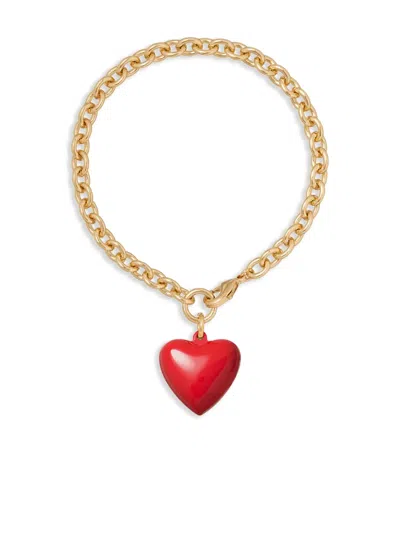 Roxanne Assoulin The Mini Puffy Heart Bracelet In Gold