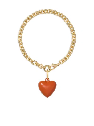 Roxanne Assoulin "the Mini Puffy Heart" Bracelet In Gold
