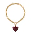Roxanne Assoulin The Mini Puffy Heart-charm Bracelet In Gold