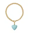 Roxanne Assoulin The Mini Puffy Heart-charm Bracelet In Gold