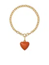 Roxanne Assoulin The Mini Puffy Heart-charm Bracelet In Gold