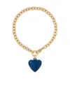 Roxanne Assoulin The Mini Puffy Heart-charm Bracelet In Gold