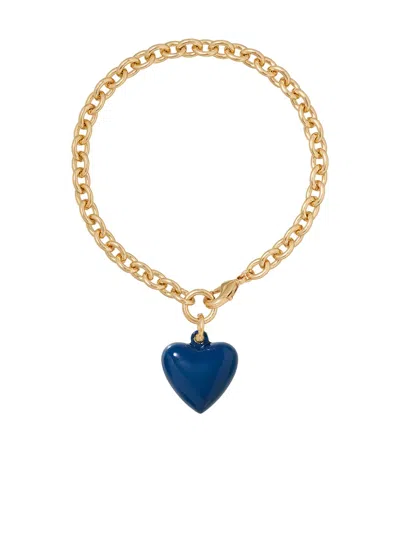 Roxanne Assoulin The Mini Puffy Heart-charm Bracelet In Gold