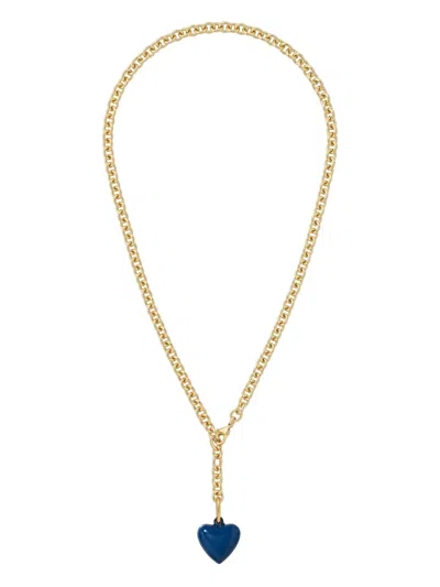 Roxanne Assoulin The Mini Puffy Heart-charm Necklace In Gold