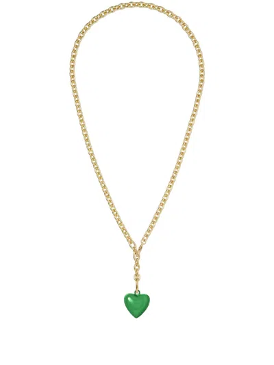 Roxanne Assoulin The Mini Puffy Heart Necklace In Gold