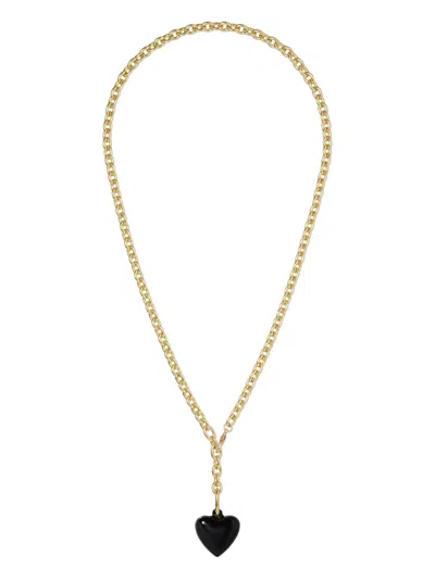 Roxanne Assoulin The Mini Puffy Heart Necklace In Gold
