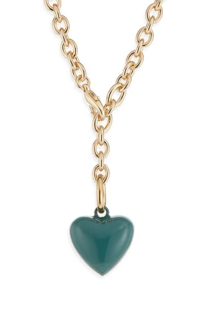 Roxanne Assoulin The Mini Puffy Heart Necklace In Gold
