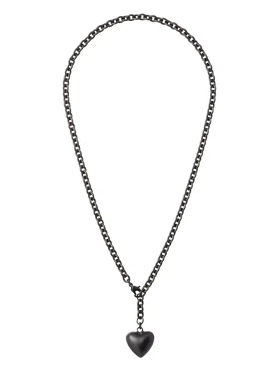 Roxanne Assoulin "the Mini Puffy Heart" Necklace In Metallic