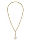 Roxanne Assoulin The Mini Puffy Heart Necklace In Neutrals