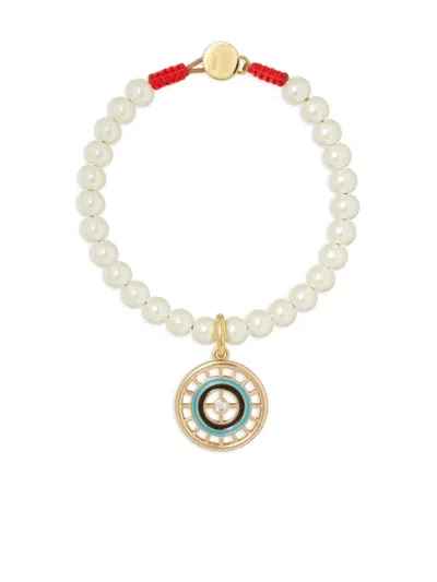 Roxanne Assoulin Armband Mit Perlenanhänger In Silver